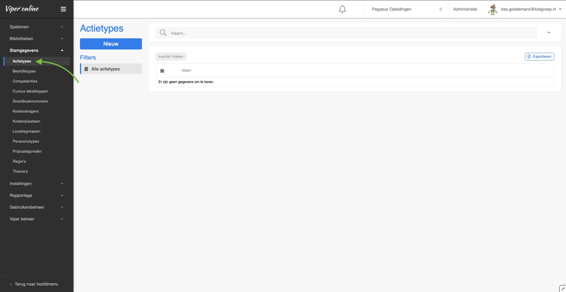 Actietypes 002