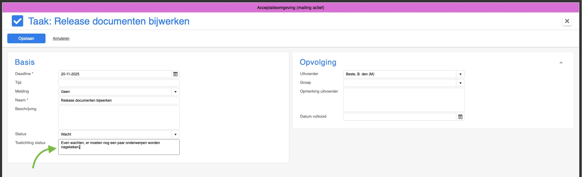 Toelichting bij status 002
